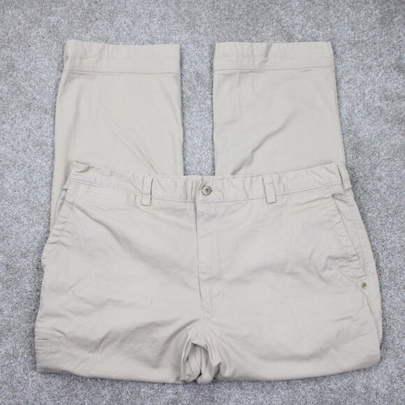 Duluth Trading Pants Men 40x30 Beige Duluthflex Ballroom Cotton Stretch Straight - Picture 1 of 12